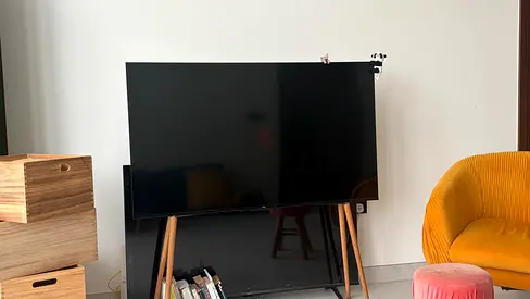 55-inch flat panel LED TV in perfect condition. Newly bought. Selling because am leaving.