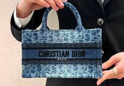 Christian Dior Mini Book Tote Denim