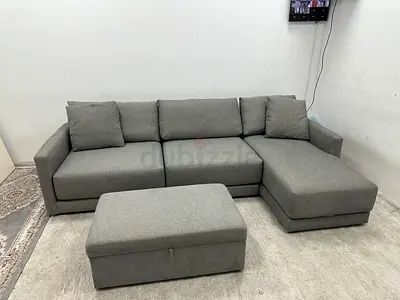 As perfect condition crate&barrel lshape sofa