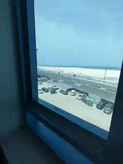 Furnished studio apartment for monthly rent in Ajman Corniche, including bills
