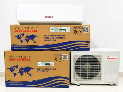 Geo General Split Air Conditioner 1.5 Ton, 2.5 HP Wall-Mounted Set (Indoor + Outdoor)