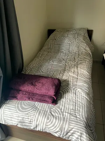Bed with mattress and wardrobe new for sale only because shifting