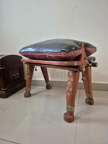vintage camel stool