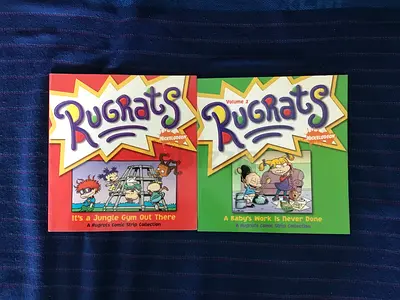 2 Rugrats Comic Strip Collection Books