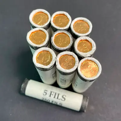 Rolls of UAE 5 Fils Coins 2001 (Unopened Rolls) -