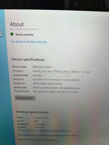 Microsoft surface pro 5 used