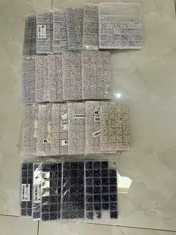 LARGE ALPHABET LETTER BEADS LOT – 22 ORGANIZER BOXES