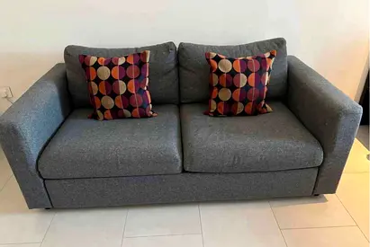 Grey 2 Seater Sofa with storage ikea