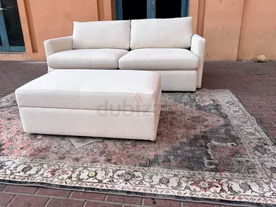 Top quality Crate&Barrel Lounge Deep Sofa Beige
