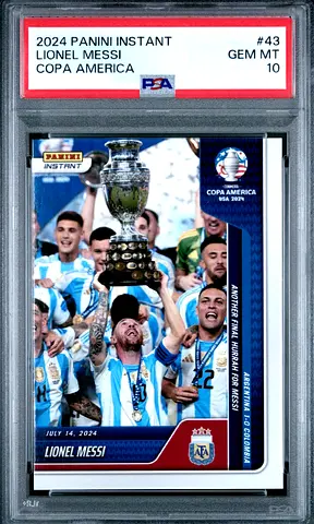 PSA 10 Lionel Messi Panini Instant Copa America #43 2024
