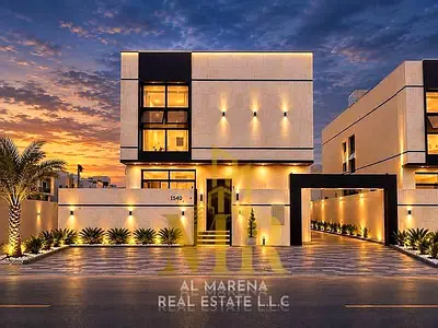 RLuxury villa for sale in Al Bahia – Ajman | 5 master bedrooms | Includes registration and ownership fees