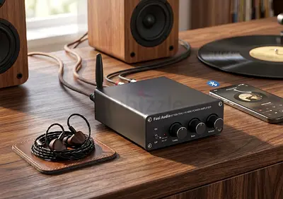 Fosi Audio BT20A Amplifier Stereo Receiver Bluetooth 5.0 Mini Power Amp 2 Channel Brand new