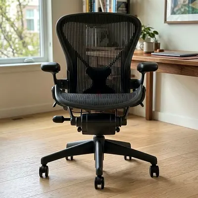 Herman Miller Aeron Classic Mesh Ergonomic Office Chair - Size B, Black