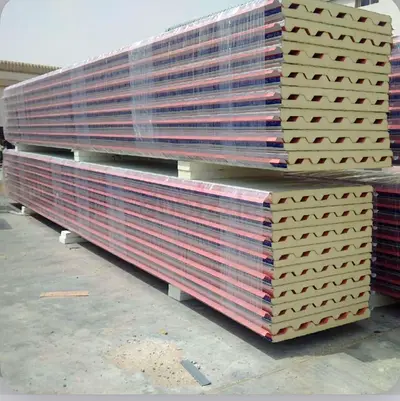 Sandwich Roof Panels -wall panels wall fences ms tubes i beams gi pipes profile