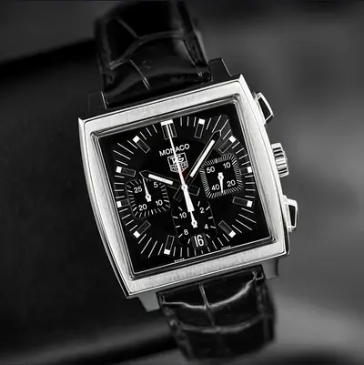 TAG Heuer Monaco Automatic 1:1 Clone With Box and Card