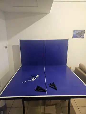 Perfect condition Blue Foldable Table Tennis Ping Pong Table - Good Condition