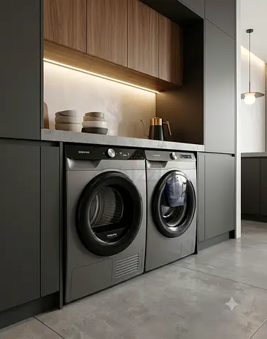 Samsung 9kg Washing Machine & Separate Dryer – Grey | Excellent Condition