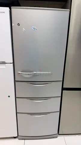 Fridge Sanyo 4 Door Good Condition Excellent with warranty 6 month