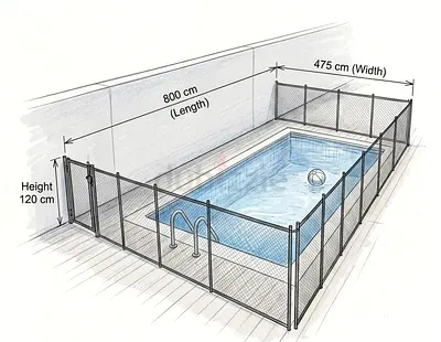 Swimming Pool Safety Fence for Sale Removable swimming pool safety fence