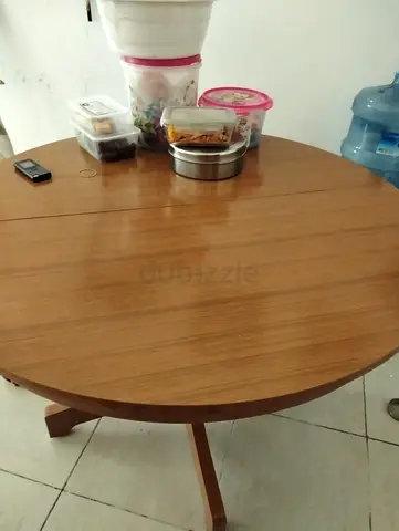 Solid wood round dining table - big size