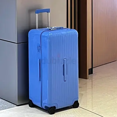 Rimowa blue luggage
