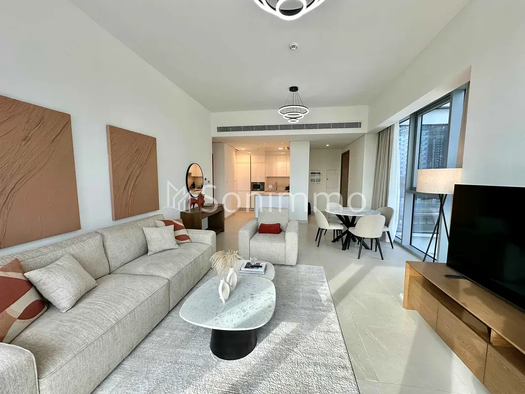 Furnished 2BR + Maid | Canal View | Prime Waterfront
