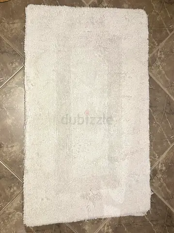 White Bath Rug