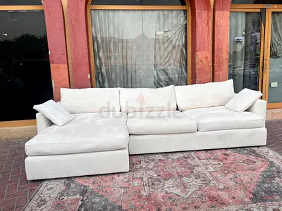Excellent condition Crate&barrel Lounge deep L shape sofa