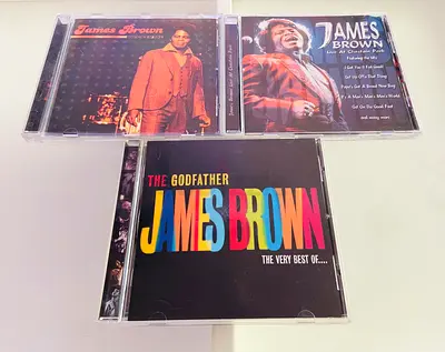 3 James Brown Music CD’s