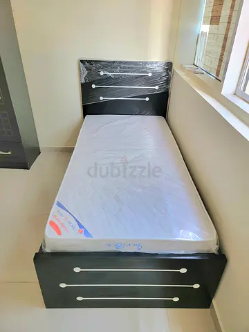 Brand new mdf single bed with medical mattress available.