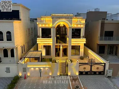 Elegant Classic Villa for Sale in Al Alia, Ajman | 5 Master Bedrooms | 5,000 Sq. Ft. Plot | Utiliti