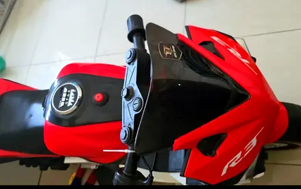 Kids Electric Ride-On Motorcycle - Red, Good Condition