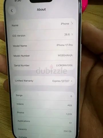 iPhone 17 Pro 256GB with Warranty