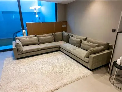 West Elm Harmony Corner Sofa Feather Filled