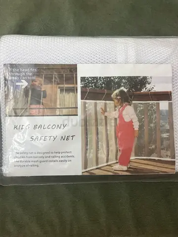 Kids Balcony Safety Net - New, White (Mesh) for Childproofing