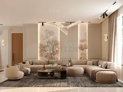 Elegant Living | Neoclassical Villa Living Room — Dubai