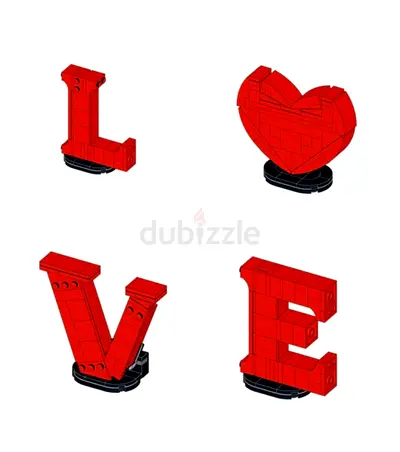 **LOVE BUILDING BLOCKS DECORATIVE SET – 270 PCS – NEW**