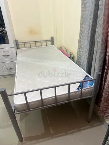 1 single bed with mattress for sale