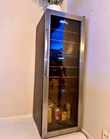 Hoover Wine Fridge 72 Bottles Capacity Wooden Shelves Dual zone Temperature
