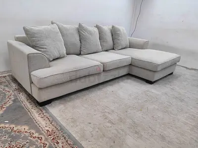 Perfect condition the one brand dark beige color lshape sofa