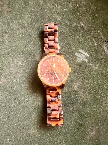 Michael Kors women's tortoiseshell bracelet watch