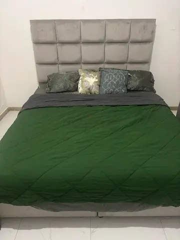 King size bed and dresser