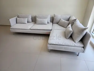IKEA Soderhamn Corner L Shape Sofa Beige