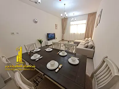 ✨افخم وارقى شقة فاخرة غرفة وصالة مفروشة بالكامل للإيجار الشهري مع باركن خاص في برج الافق النعيمية 2 شارع الشيخ خليفة مقابل السفير مول وسهل المخرج لدبي