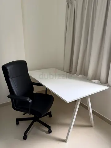 IKEA TROTTEN office desk + IKEA MILLBERGET office chair