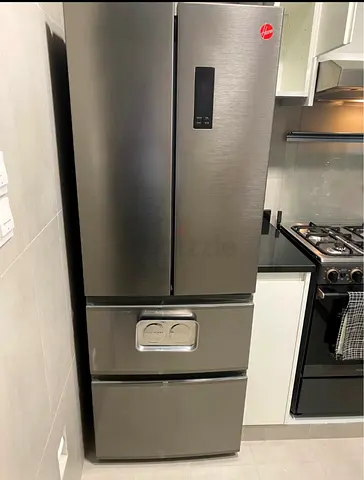 Hoover Stainless Steel French Door Refrigerator - 3 Drawer, Good Condition