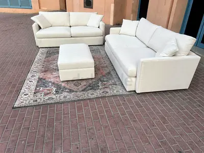 Top __ Quality Crate&Barrel Lounge Deep feather 🪶 filled 2+3 Sofa without footstool