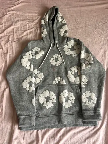 Demin Tears - Grey floral print