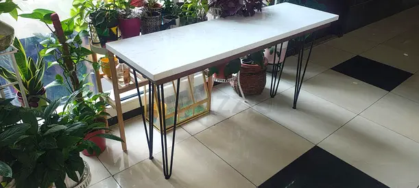 Real Marble Entry Console Table