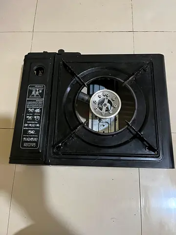 Portable single-burner gas stove - used, working
